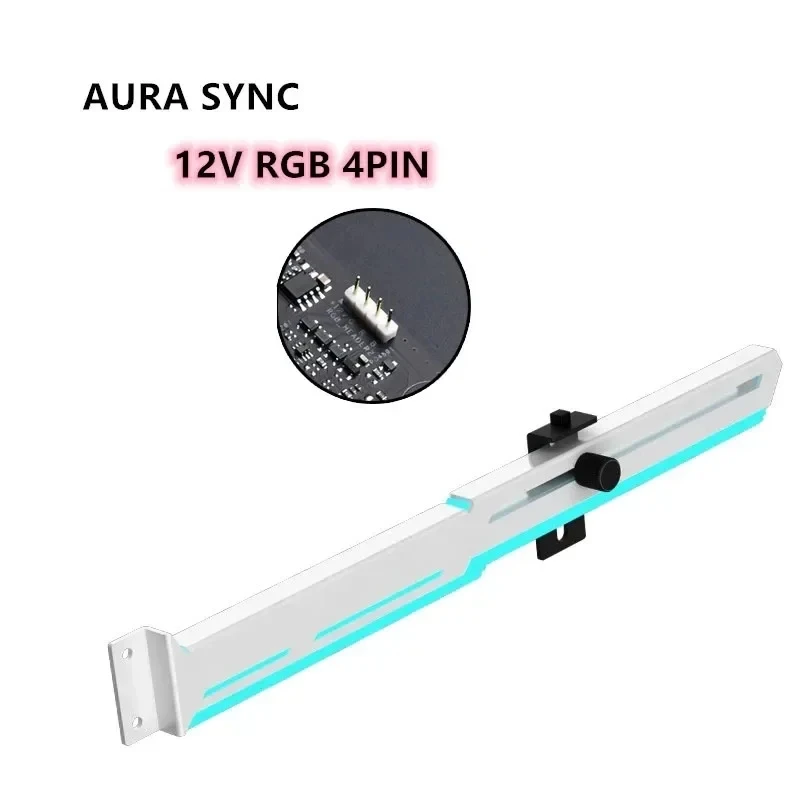 

Кронштейн для графического процессора, опорная рамка для VGA, RGB светящаяся лампа для загрязнения, украшение, компаньон, 12VRGB, 4PIN/5 В, ARGB SATA