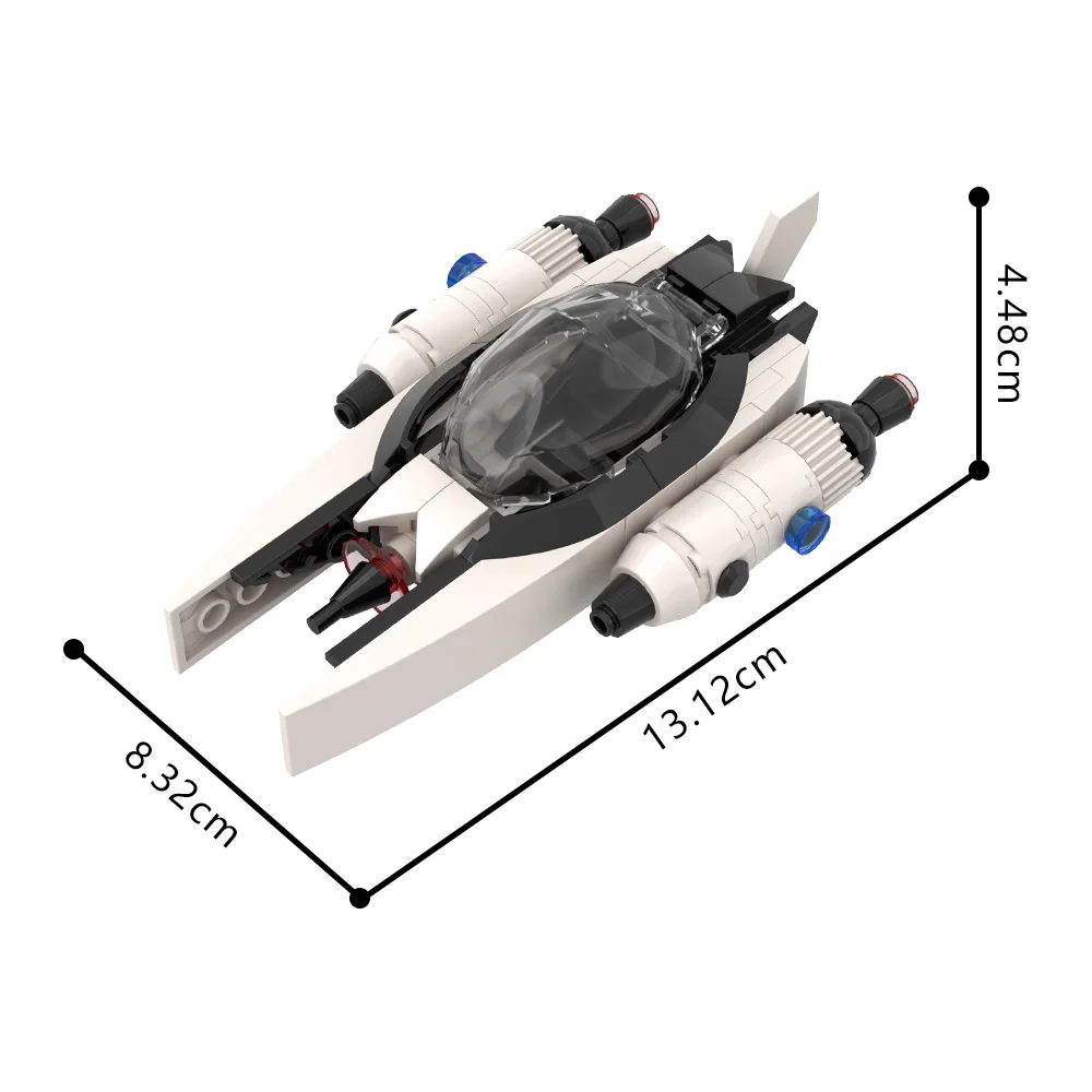 MOC MOC-203826 Personal Space Transport Bricks Model Star Transport Spaceship Building Blocks Bricks Educational Toys Kids Gifts