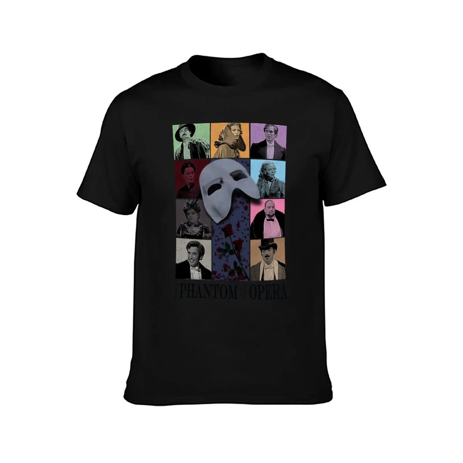 The Phantom of the Opera (25th anniversary) poster T-Shirt Work Outdoor Short Sleeve Tee T-Shirt