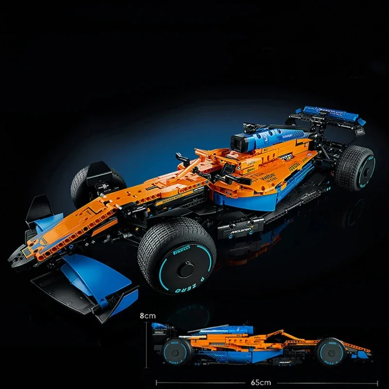 Voiture de course de Formule 1 technique pour enfants, modèle de nuit de construction, tiges de vitesse, véhicule de sport, assemblage de briques, jouets cadeaux, 1431 pièces, 42141