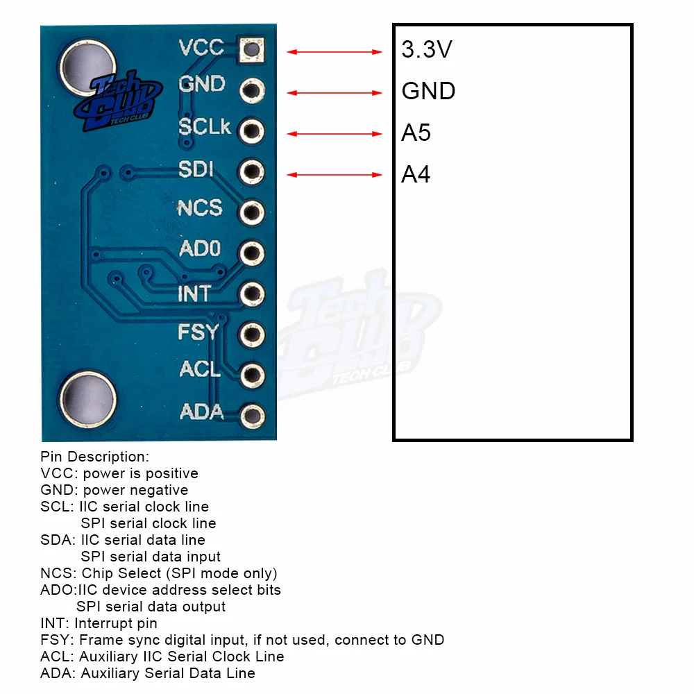 

ICM-20948 Low Power Nine 9 Axis MEMS Motion Tracking Device Sensor Module CJMCU-20948 SPI/I2C Port ICM 20948 for Electrical Tool