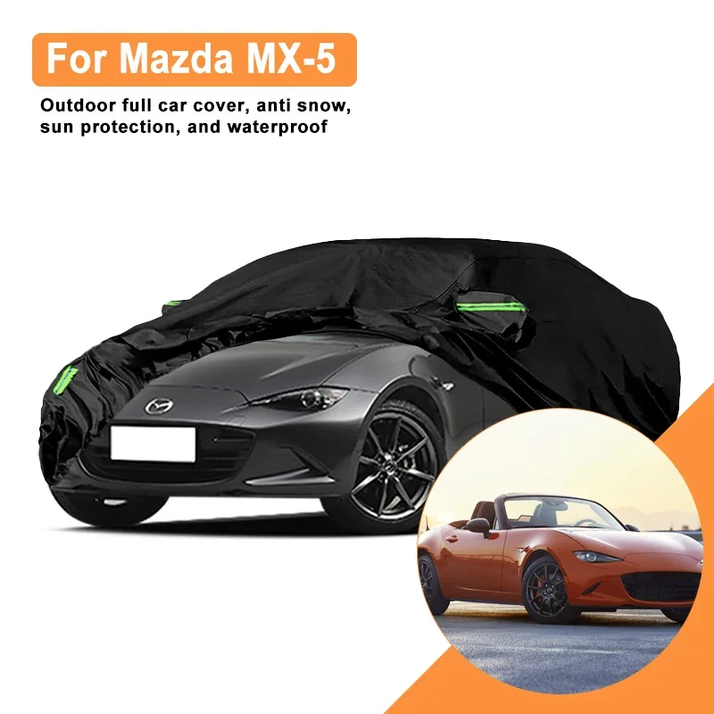 

For Mazda MX-5 Car Full Cover - Outdoor Waterproof Snowproof Sunshade, Winter & Summer All Weather Auto Protection Accessory