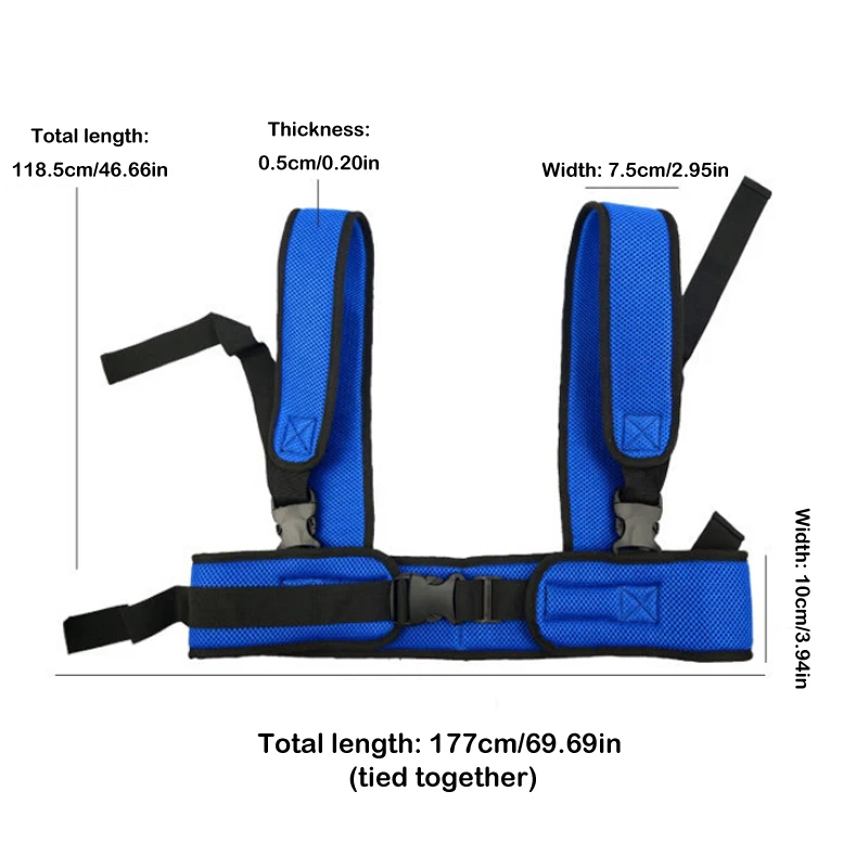 Cintura di sicurezza per la prevenzione delle cadute della sedia a rotelle cinghie di fissaggio per le spalle fascia per l\'allattamento per i