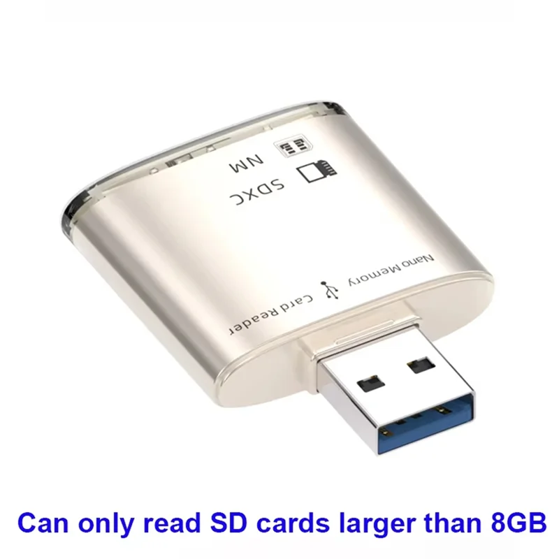 USB 3.0 قارئ بطاقات 8GB-128GB SD SDXC لهواوي NM نانو بطاقة الذاكرة الكتابة محول ذاكرة الكمبيوتر المحمول تمديد USB محول