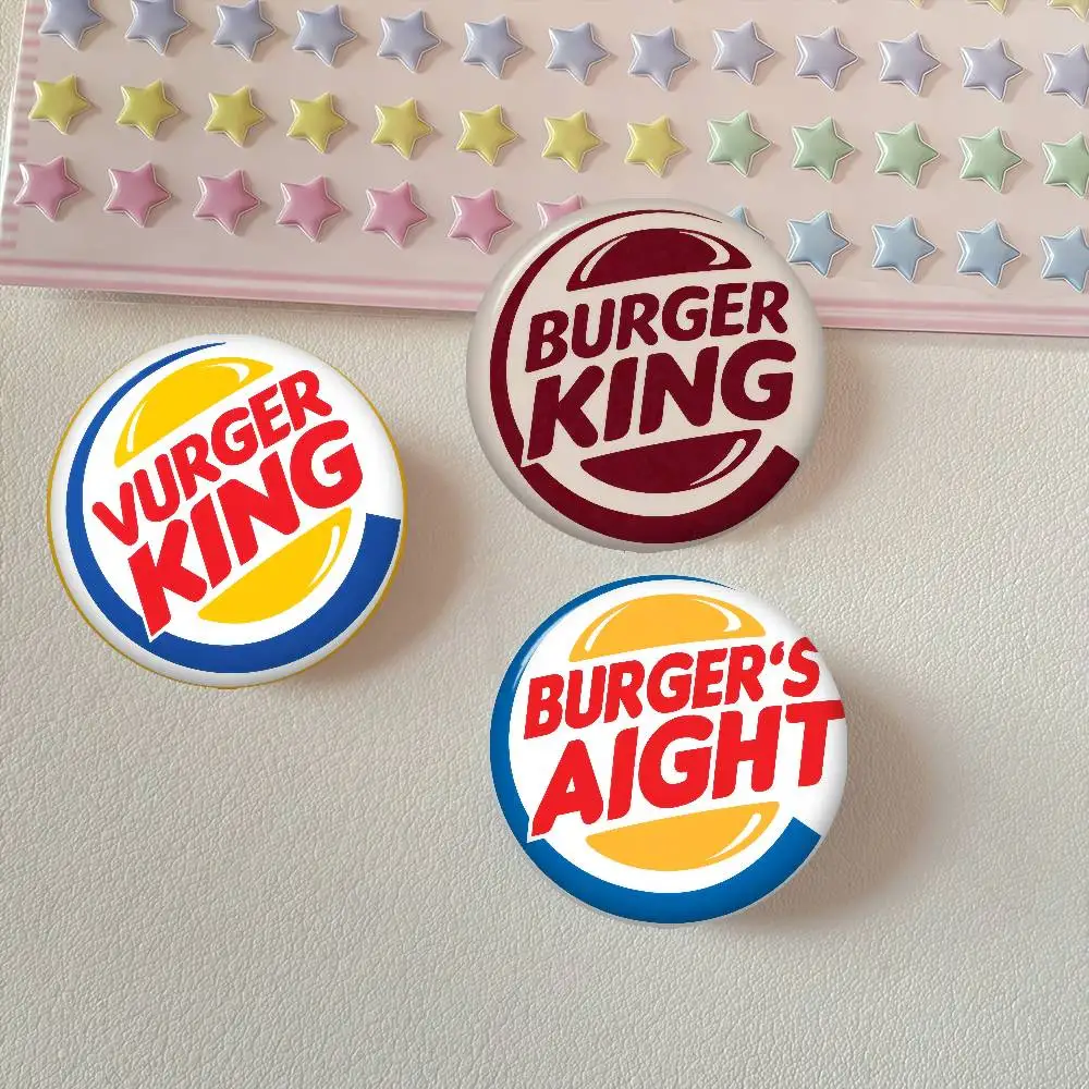 Cute Anime Figure Icon Badge Handmade Tinplate Brooch For Backpack Clothes Chest Ornament Gifts Logo k-k-Kurger Bing Company