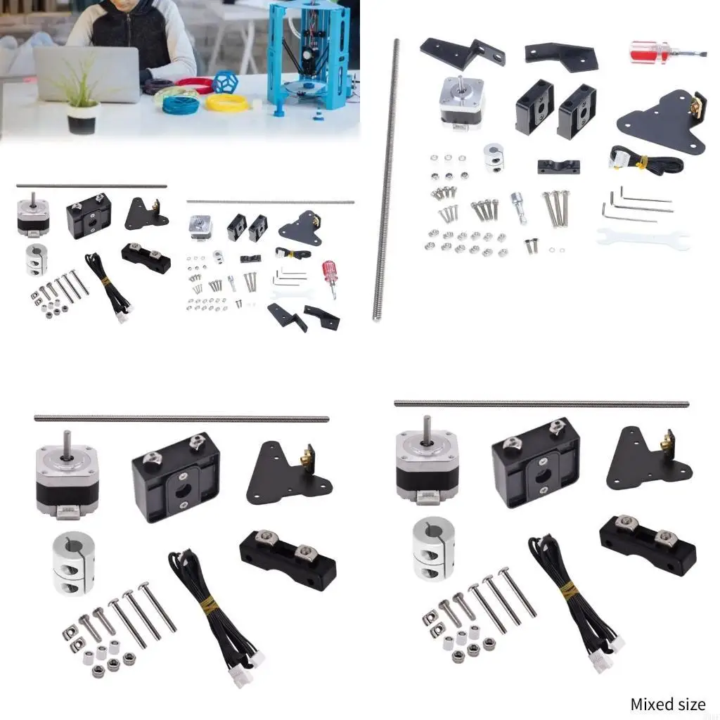 

896F Aluminum 3D Printer Dual Z-Tension Screw Stepper Motor Professional