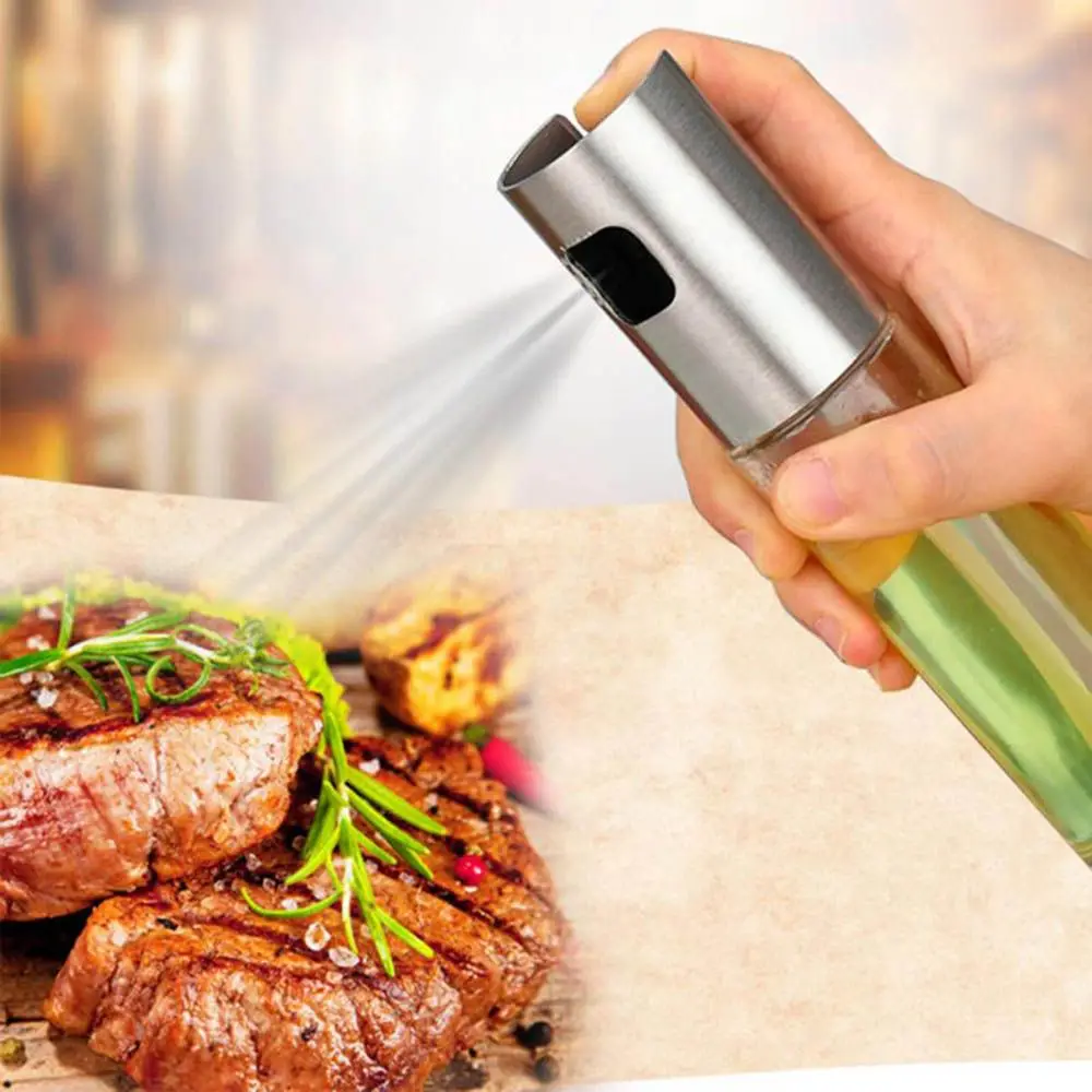 Pot Pump Accessories Dispenser Gadgets Tool Empty Vinegar Glass Bottle Olive Oil Sprayer Cooking Kitchen Baking