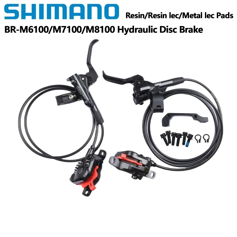 Shimano DEORE SLX XT M6100 M7100 M8100 M8000 Brake 2 Pistons Hydraulic Disc Brake For MTB G03S J03A J04C Pads Bike Accessories