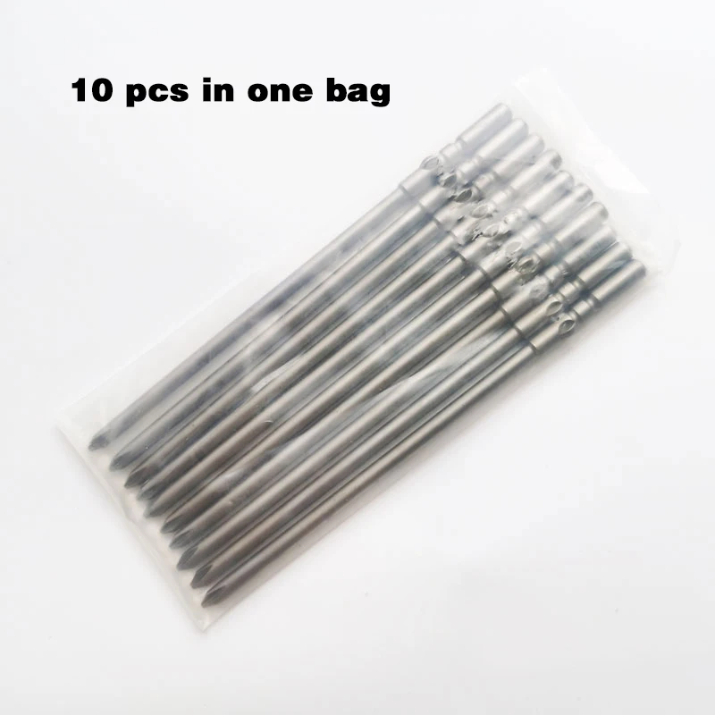 10PCS 5MM Phillips Screwdriver Bits 120MM Length Automatic Screwdriver Drill Bit