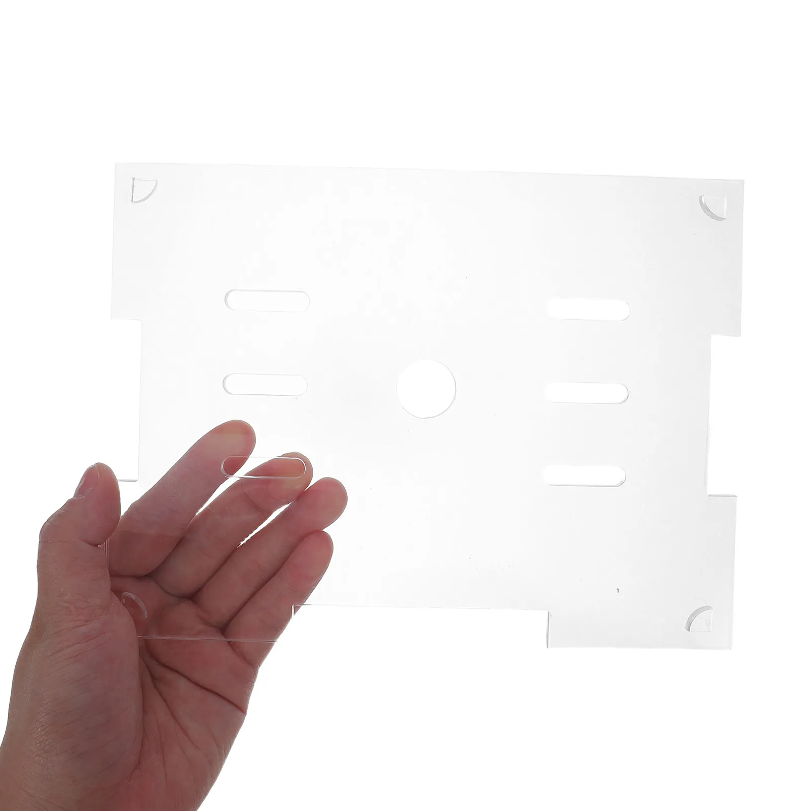 Transparent Acrylic Aquarium Lid 7.8x5.9 Inch Fish Tank Top Cover Anti Jumping Grid Panel Preventing Turtle Reptile Shrimp