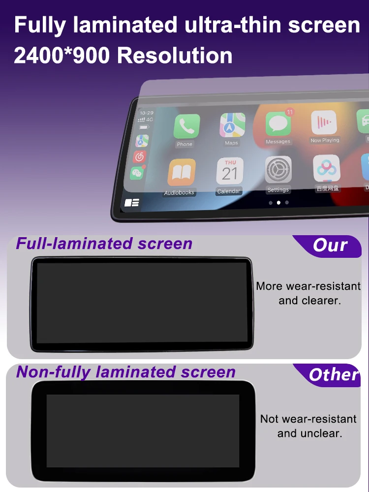 2400*900 Multimedia Display Für Benz EINE W176 W463 C117 W246 2013-2018 NTG4.5 NTG 5,0 Touchscreen drahtlose Carplay Android Auto – Detail 7