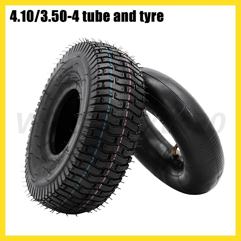 4.10/3.50-4 Inner Tube Outer Tyre 410/350-4 Pneumatic Wheel Tire for Electric Scooter, Trolley Accessories