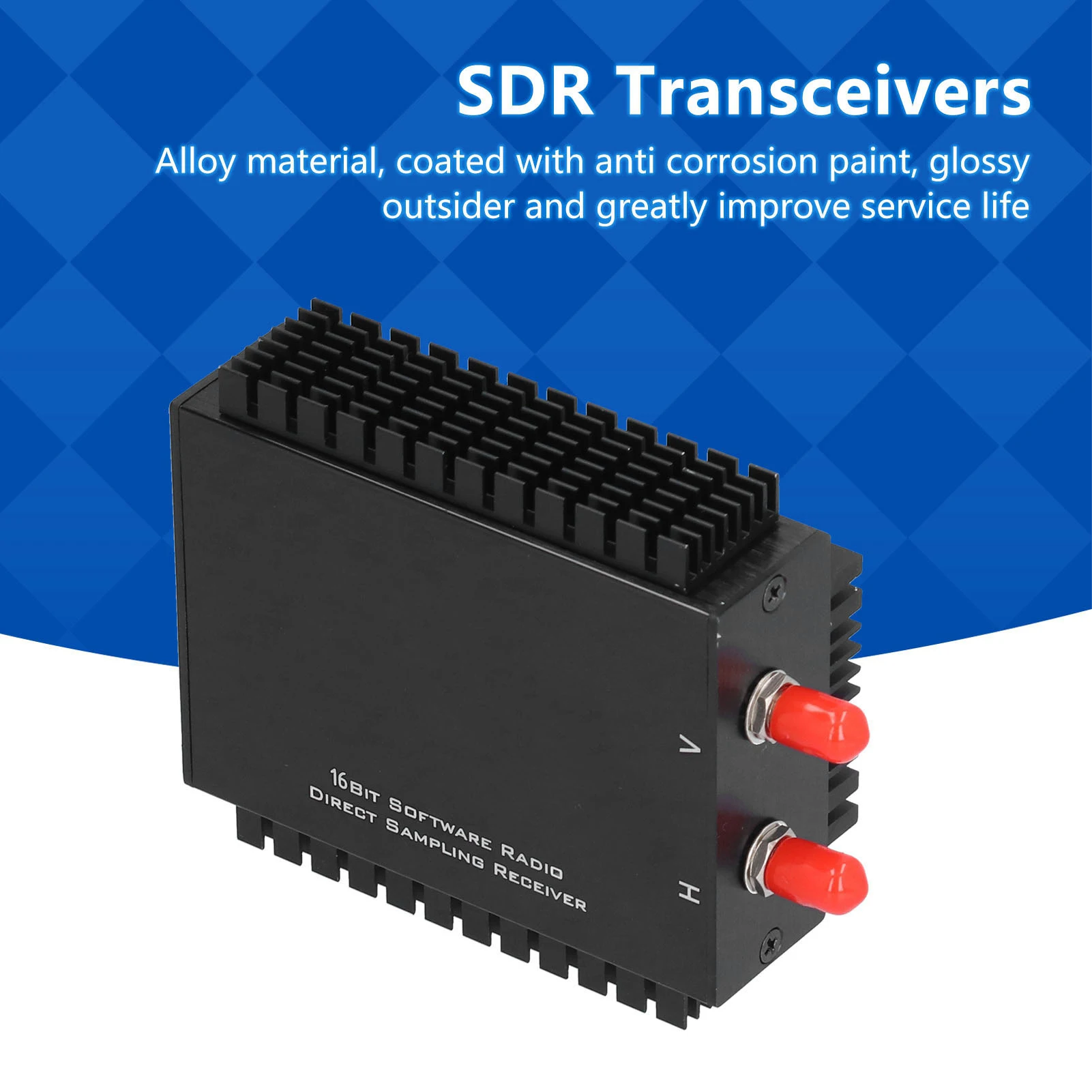 Software Defined Radio Receiver Aluminum Alloy Industrial Module 1kHz‑64Mhz RX888 MKII Software Defined Radio Receiver