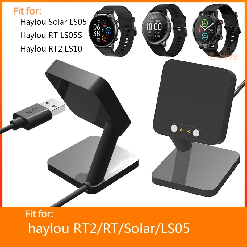 Магнитный USB-кабель для зарядки для Xiaomi Haylou Solar LS05/RT LS05S/RT2 LS10, зарядное устройство для умных часов, зарядная док-станция