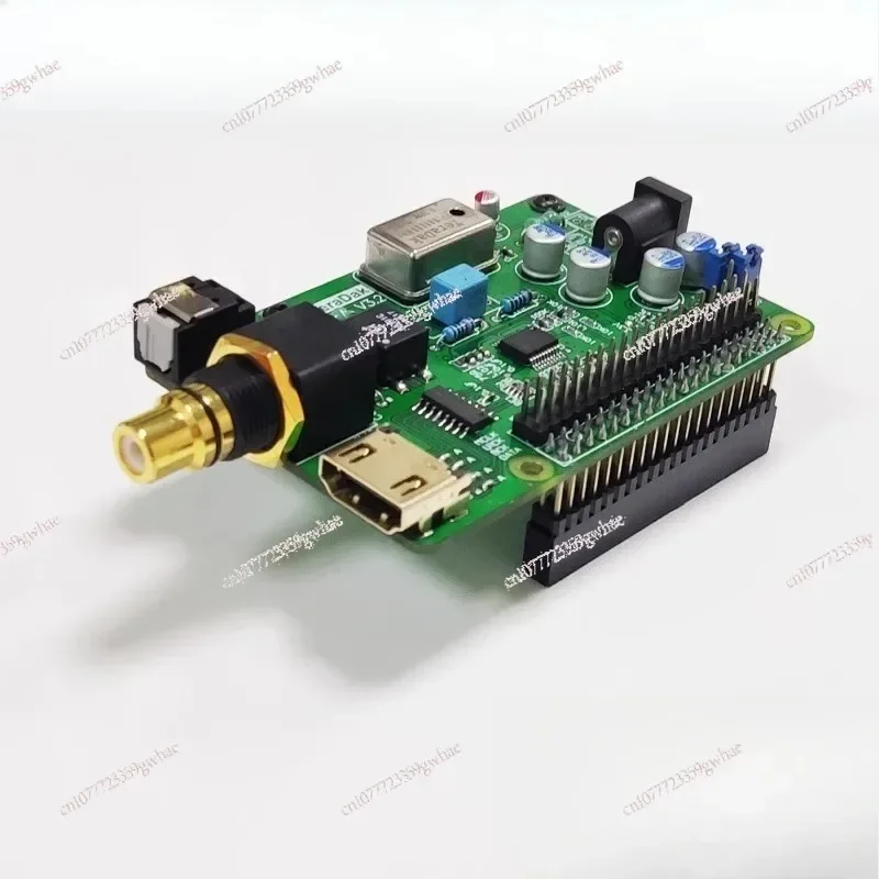 

Pi4B Pi5 I2S HDMI fiber coaxial, supports DSD playback