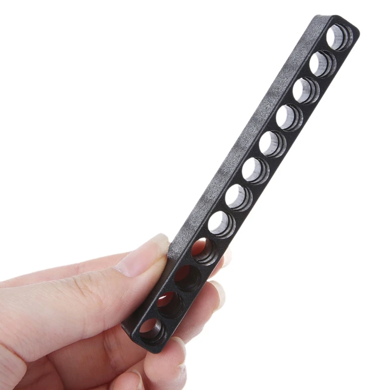 OOTDTY Screwdriver Hole 10/12 Holes Hex Shank Bit Holder Plastic Head Storage Tool