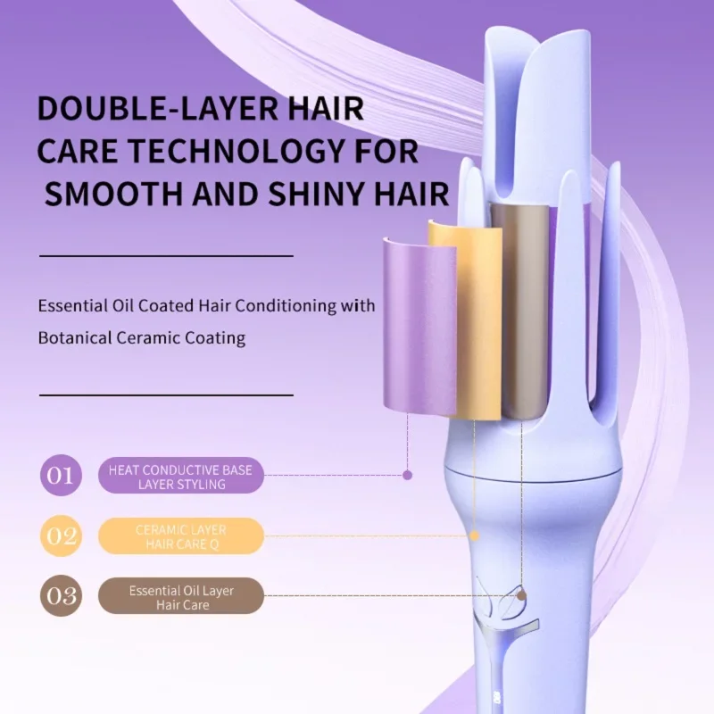 Automatic Curling Iron 32 mm Big Roll Anion  Ceramic Hair Curler 4-Speed Adjustable  Fast Heating Fashion Styling Tools