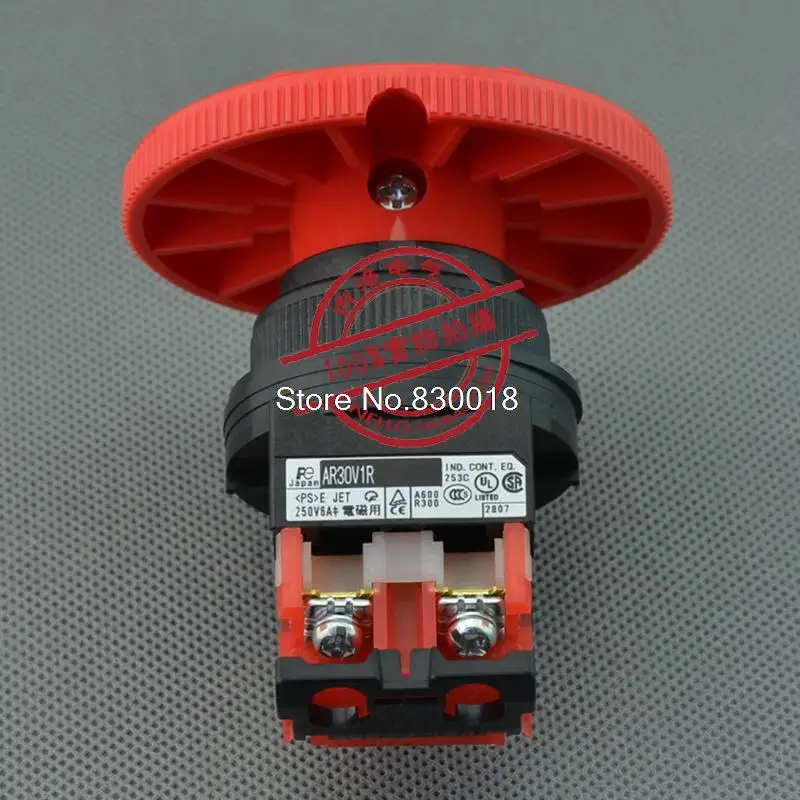 Original FUJI 30mm mushroom head emergency stop button switch 65 AR30V1R-01R AR30V1R-11R AR30V1R-02R AR30V1R-22R --10PCS/LOT