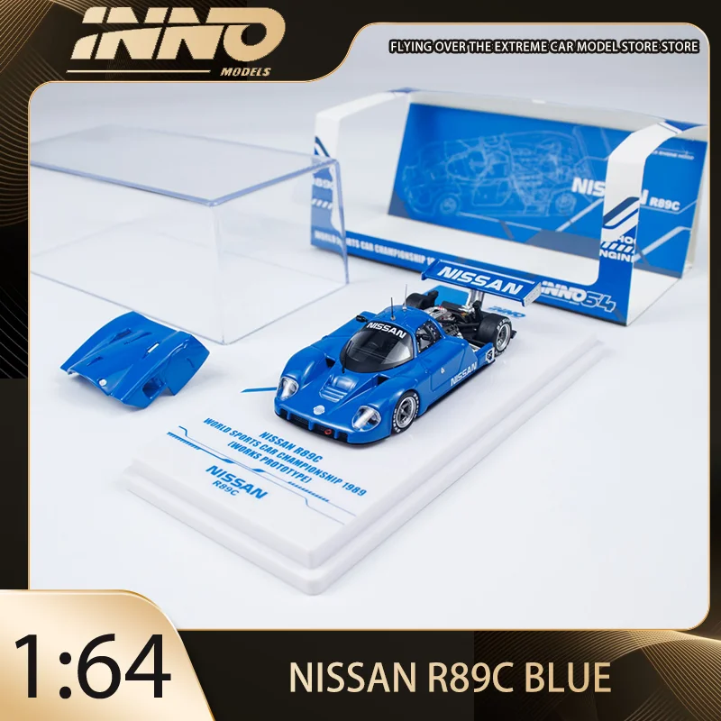 

INNO 1:64 NISSAN R89C BLACK LE MANS SHAKEDOWN TEST AT PAUL RICARD Alloy Premium Diecast Vehicle Model Toys Collectible Display