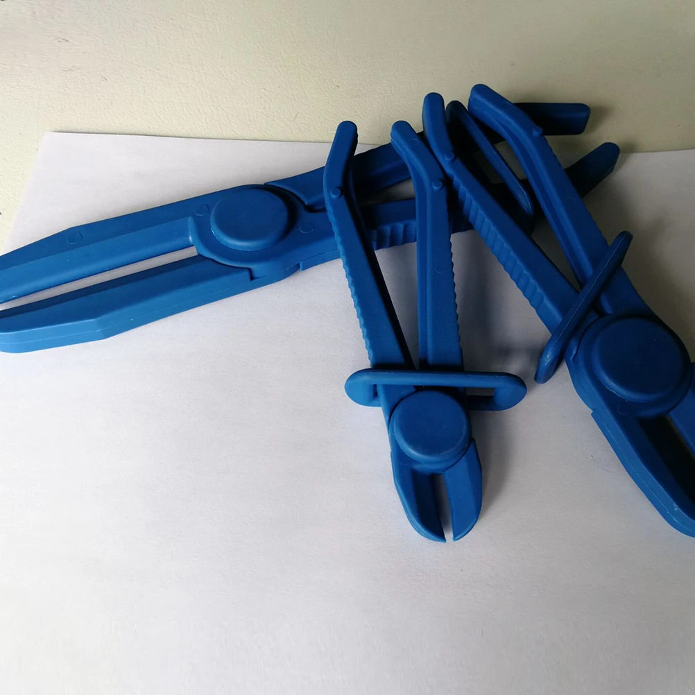 

3pcs Oil Pipe Sealing Pliers Car Tubing Shut off Clamp Blue Automotive Brake Fuel System Plastic Plier Hardware