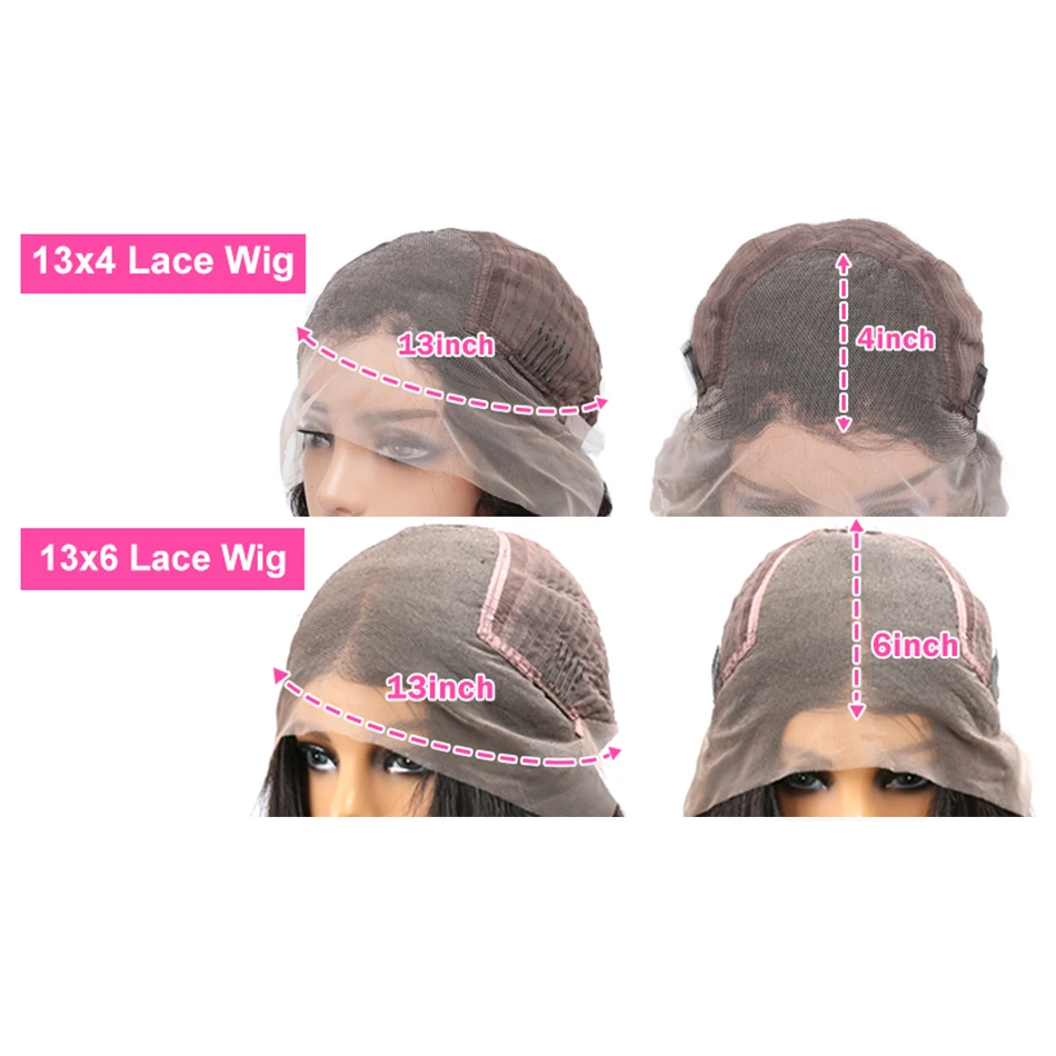 250% Dichte 13x6 hd transparente gerade Spitze Frontal Perücken menschliches Haar Remy 30 32 Zoll 13x4 gerade Spitze Front Perücken für Frauen