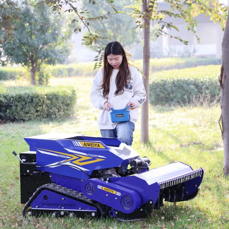 

Customised800mm remote-controlled lawn mower, all terrain slope lawn mower, cutting width of 80cm