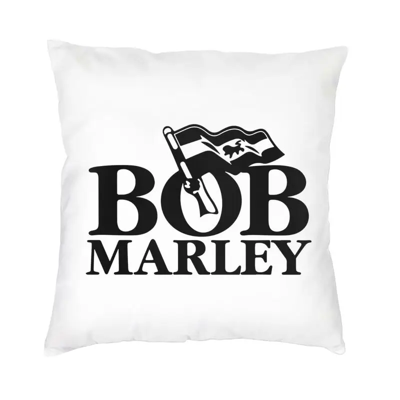 Jamaica Reggae Music Bob Marley Square Pillow Case Home Decorative Cushion Cover Throw Pillow for Sofa Double-sided Printing