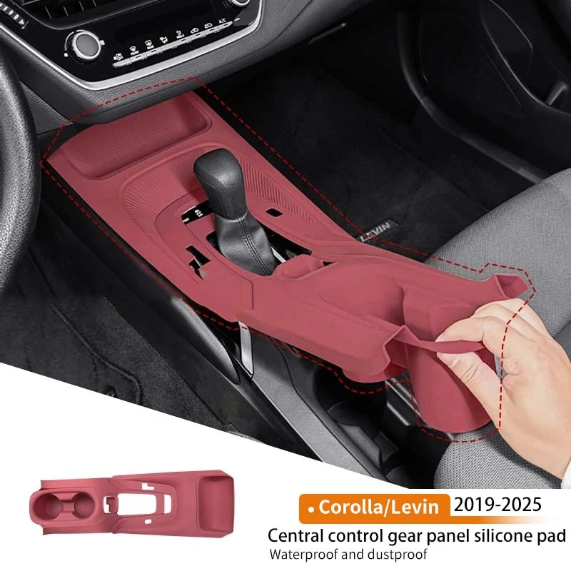 

Car Central Control LHD Silicone Pad Anti-slip Shock Absorption Protector Cover Mat Interior For Toyota Corolla Levin 2019-2025