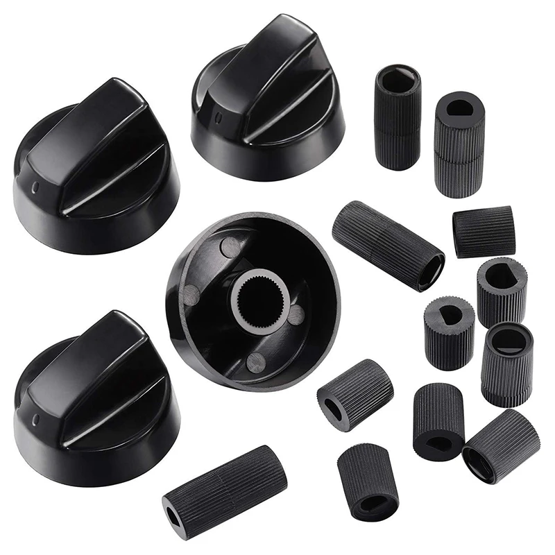 4Pcs Replacement Switc Knob Plastic Knob Gas Stove Control Knob General Range Oven Knob Cooker Hob Knob For Benchtop Burner