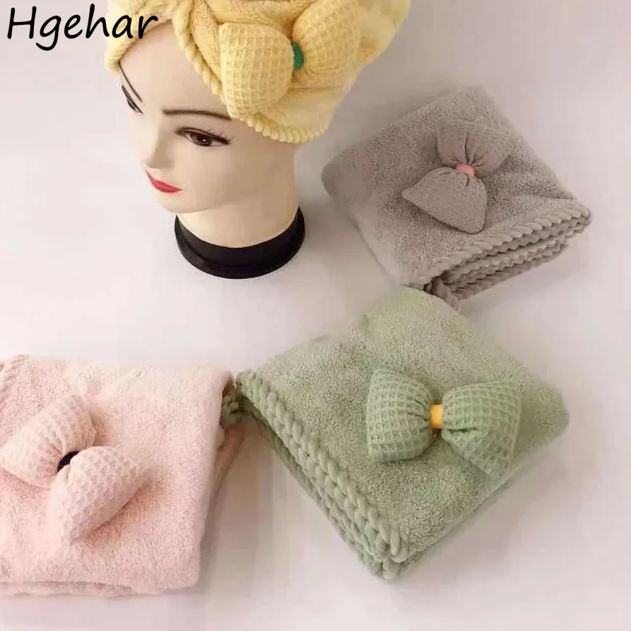 25x60cm Hair Towel Solid Skin-friendly Hair Drying Fashion Tender High Water Absorption Quick Dry Modern Style Various Colors