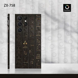 Colorful Decal Skin for Samsung Galaxy S24 S23 S22 Ultra Plus S21 Note20 Back Screen Protector Cover Wrap Stones Sticker