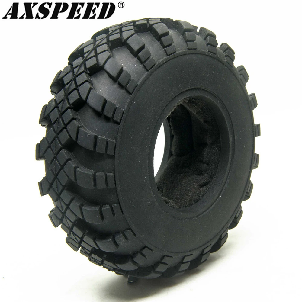 AXSPEED 2.2 Rubber Tyres RC Car Wheel Tires for 1/10 RC Rock Crawler Axial Wraith SCX10 TF2 TRX4 TRX6 D90 4WD