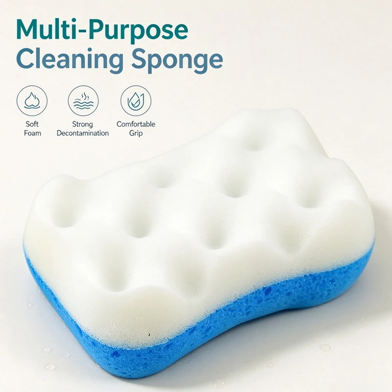 1PC Bath Sponge Exfoliating Bath Scrubbing Sponges Body Washcloth Skin Scrubber Relax Exfoliating Skincare Shower Scrubbing Tool