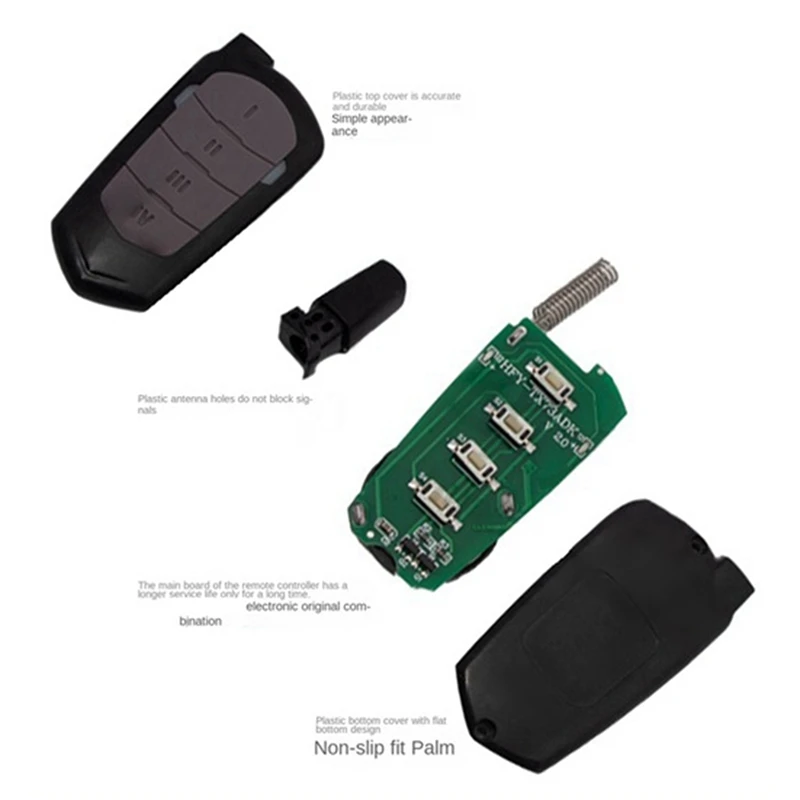 433Mhz Garage Door Remote Control Wireless Mini 4-Key Copy Clone Remote Control For Cars, Garage Doors
