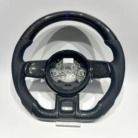 Drop Shipping Real Carbon Fiber Steering Wheel for VW Volkswagen Beetle 2010 2013 2015 2019 2018 2012 with Perforated Leather