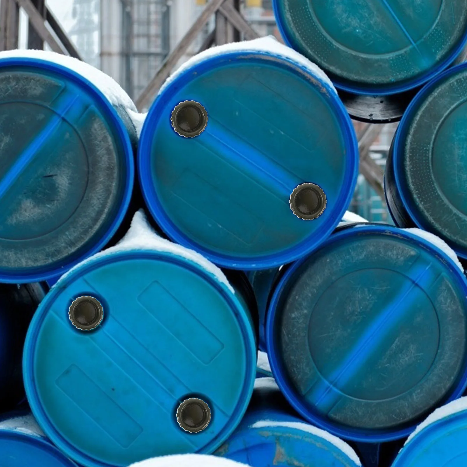 

5pcs Oil Drum Bung Cap Thickened Plastic Sealing Cover For Diesel Drums Leak-Proof Protection Chemical Barrel Lid