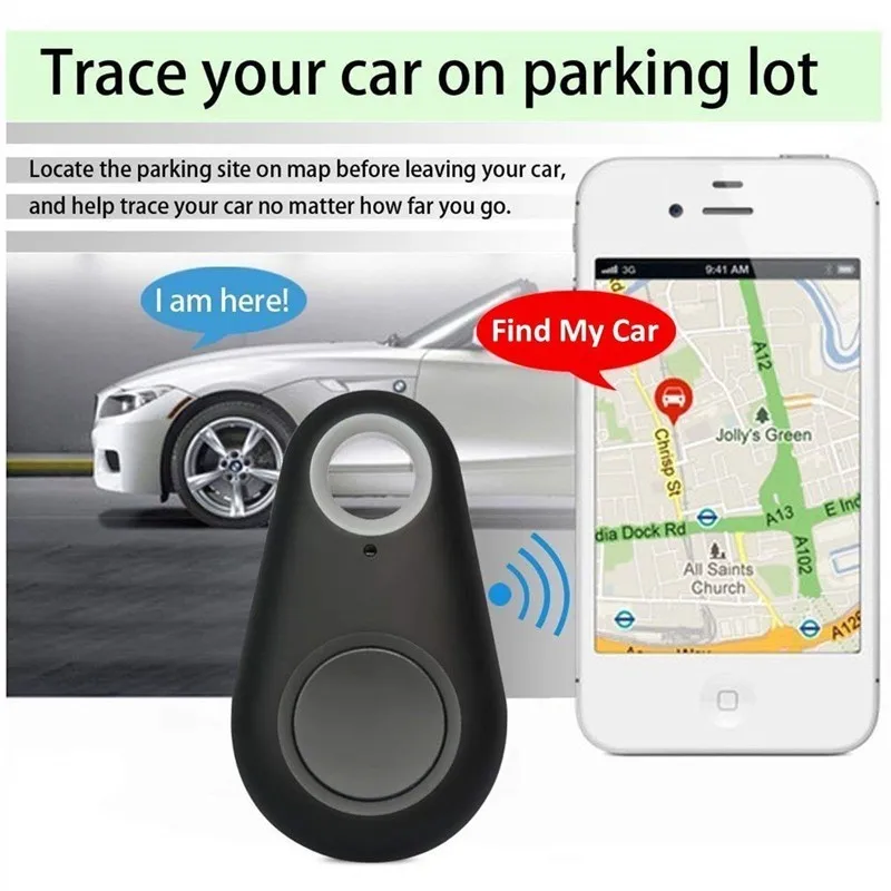 Smart Pets GPS Tracker Anti-lost Alarm Tag Wireless Bluetooth Tracker Child Bag Wallet Phone Key Finder Locator Anti Lost Alarm