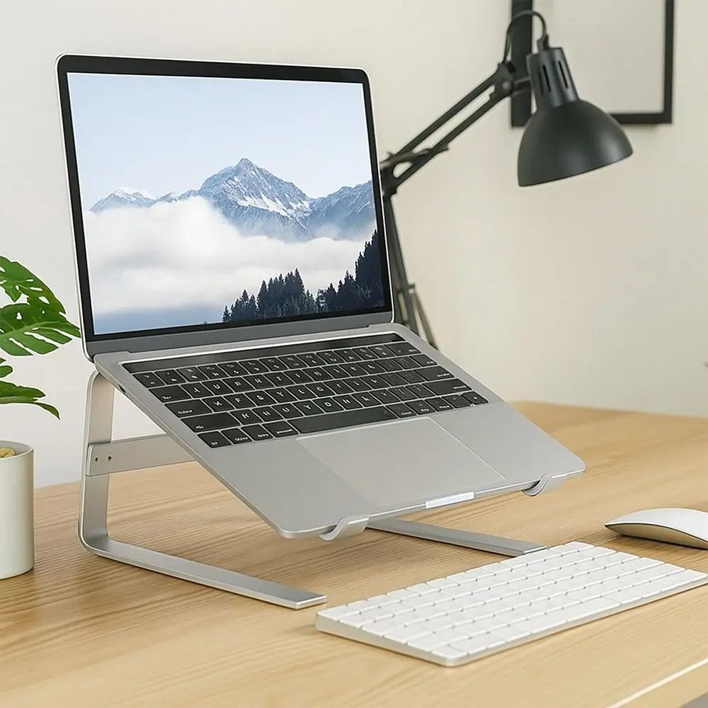 Sturdy Double Layer Laptop Stand Iron Detachable Mount Computer Stand Ventilated Universal Base Laptop Holder Heat Dissipation