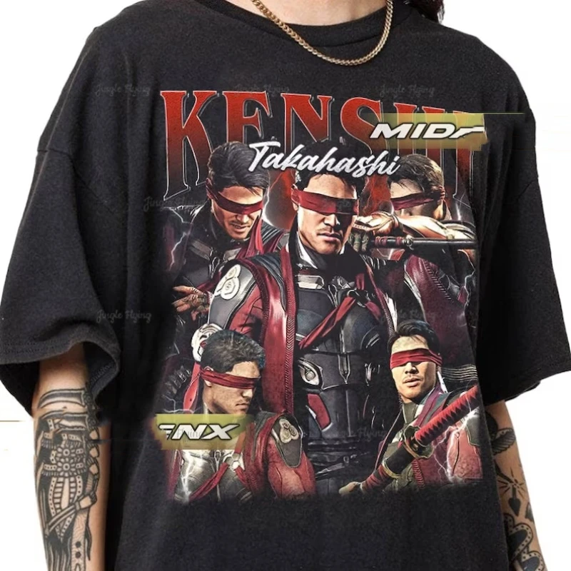 Limited Kenshi Takahashi Mortal Kombat 1 Vintage T-Shirt Gift For Women And Man Unisex Retro Shirt Clothing