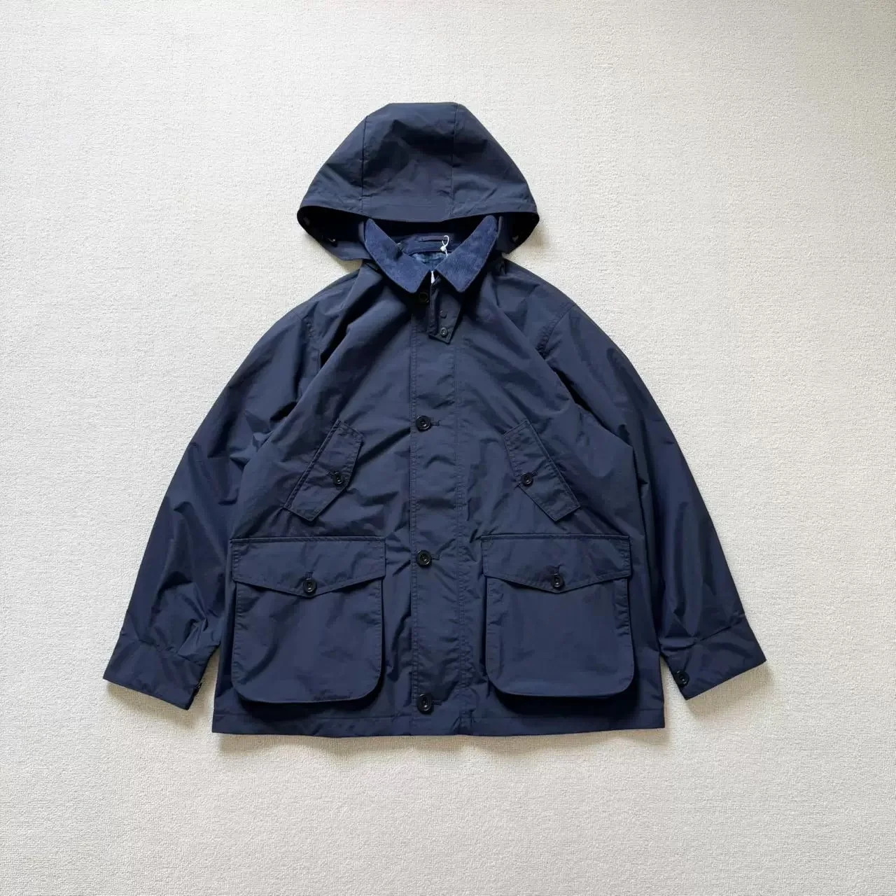 NANAMICA 2L PERTEX Functional Waterproof Removable Cap Military Wind Hunting Jacket 25SS
