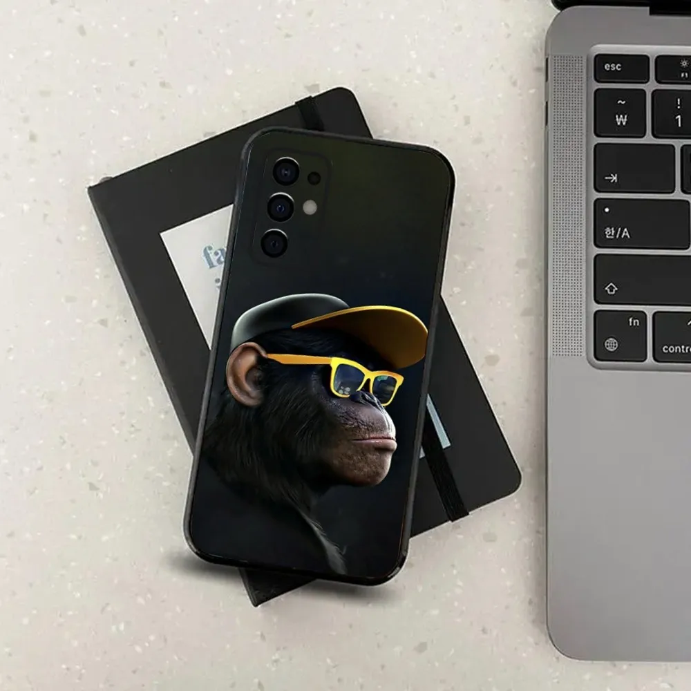 Monkey Gorilla Ape COOL Phone Case For Samsung S24,S21,S22,S23,S30,Ultra,S20,Plus,Fe,Lite,Note,10,9,5G Black Soft Cover