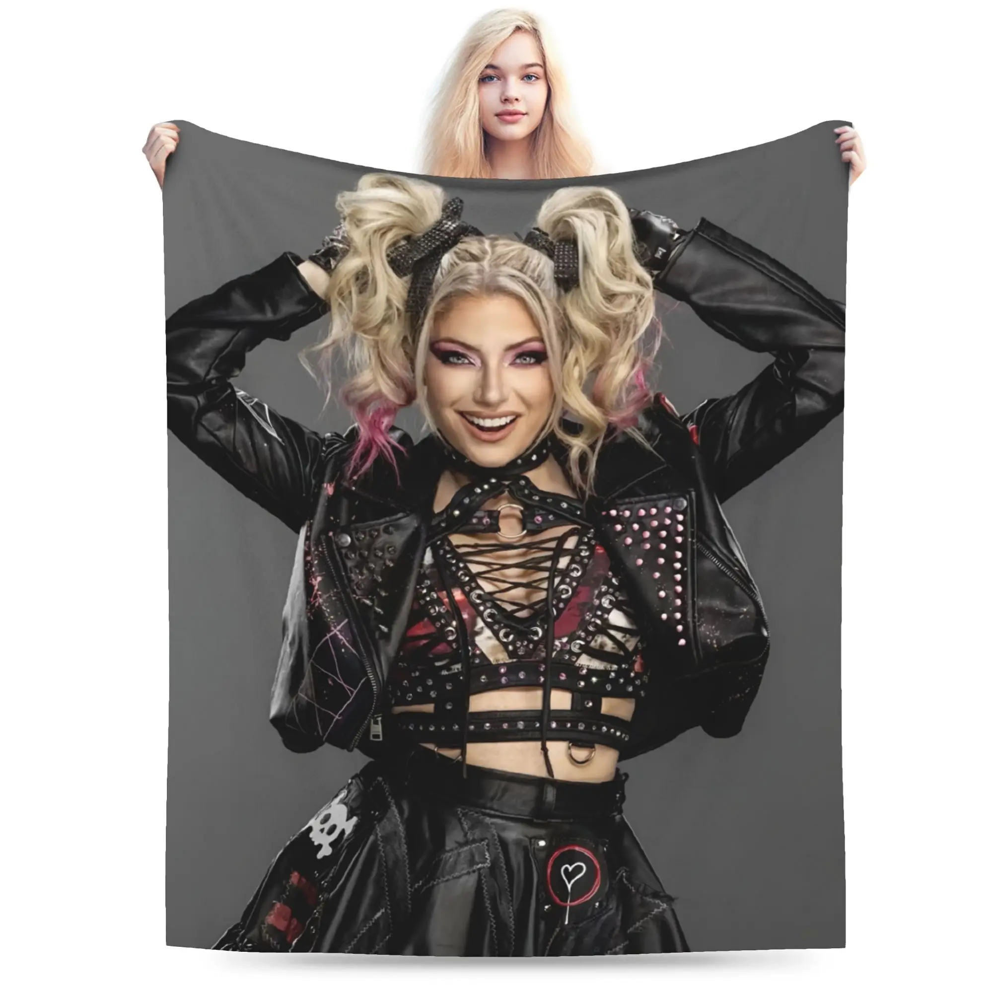 A-Alexa Bliss Blanket Lightweight Warm Wrestler  Throw Blankets for Couch 50x60 Inches Multiple Sizes Throws And Blankets
