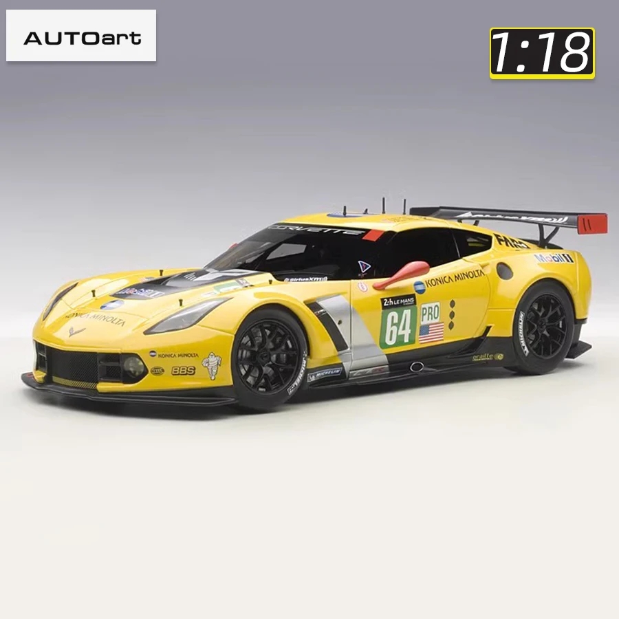 

AUTOART 1/18 Chevrolet Corvette C7R Le Mans 2015 #6 4 Модель автомобиля Модель гоночной модели Статический дисплей праздничный подарок