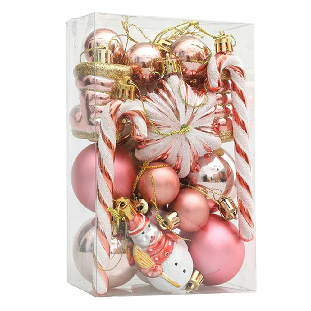 20/29PCS Christmas Ball For Tree Christmas Ornaments Tree Decorations For Holiday Wedding Party Xmas Hanging Tree Pendants