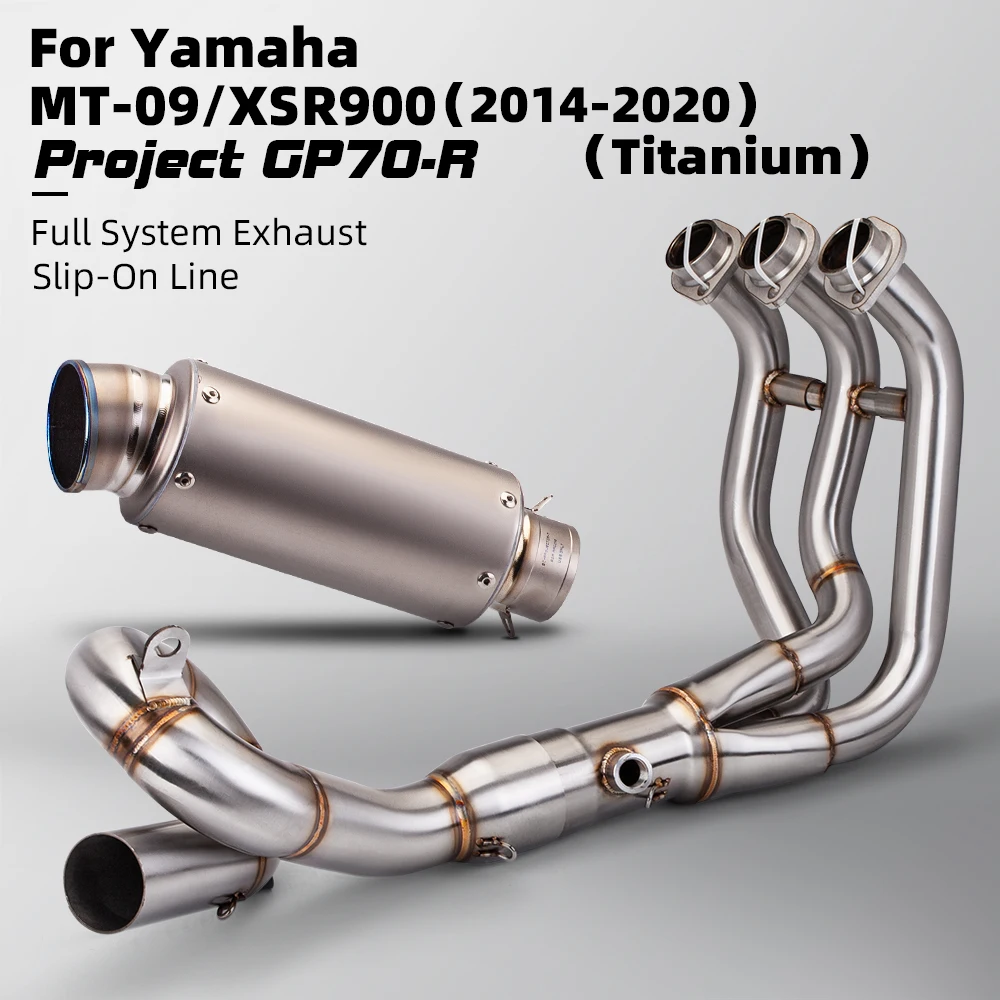 

Motorcycle Exhaust System Upgrade Kit For MT-09 XSR900 2014-2020 High Quality Carbon Fibre Tail End Refit Link Pipe