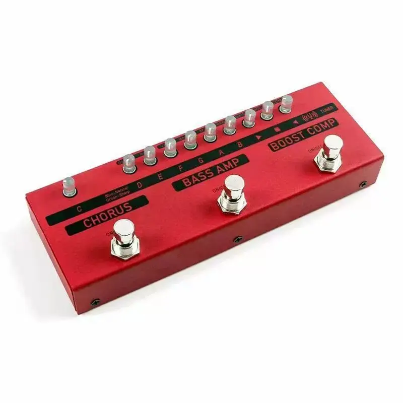 

ABVL-Bass Guitar Multi-Effects Pedal Including Chorus, Bass Amp And Boost Compression Adjustable Mini Effects Unit