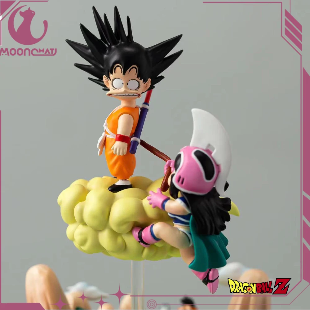 Dragon Ball Z Anime Figures Son Goku Chichi 9cm Action Figurine Gk Pvc Statue Cute Doll Collection modello decorazione giocattoli regali