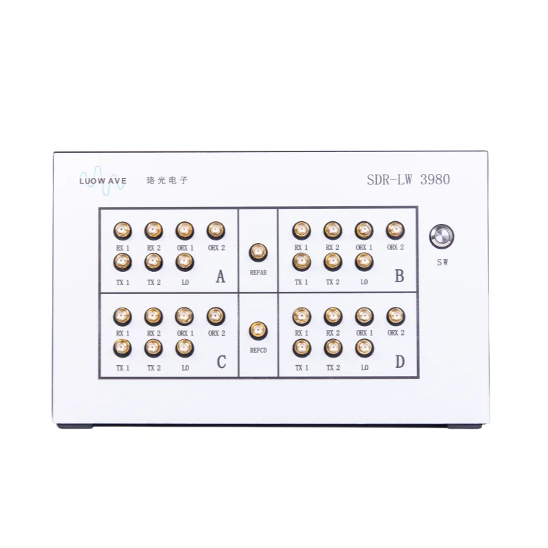 8 TX/RX-Kanäle, ADRV-9009 x4 RF 75 MHz-6 GHz, Tx BW 450 MHz, RX BW 200 MHz, integriertes Software Defined Radiogerät USRP