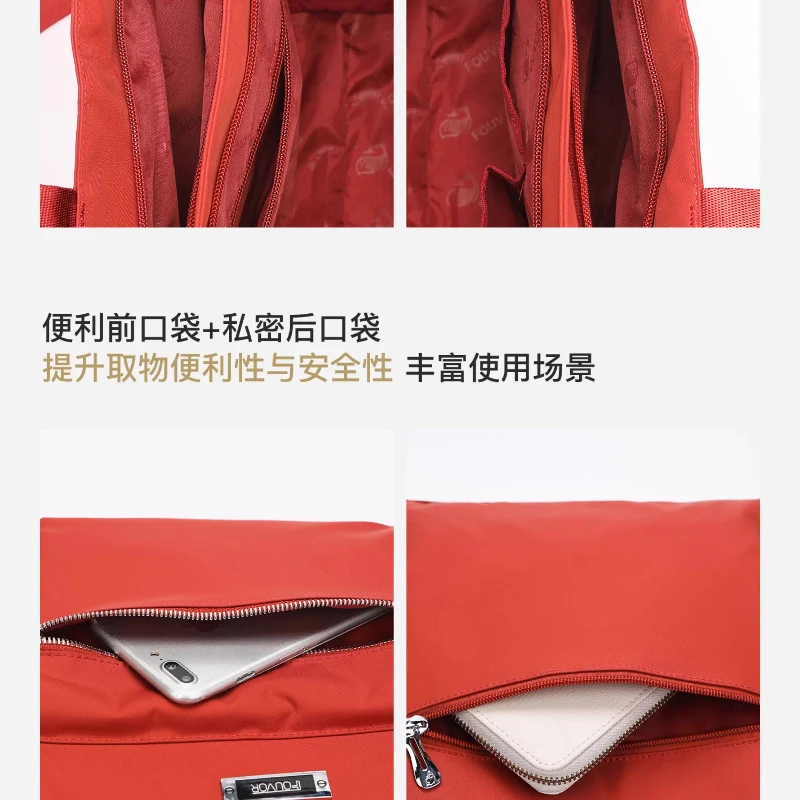 Fouvor المرأة حقيبة كروسبودي 2025 جديد ركاب مقاوم للماء حقيبة يد من القماش مربع أنيق عادية صغيرة حقيبة كتف الإناث 2941-11