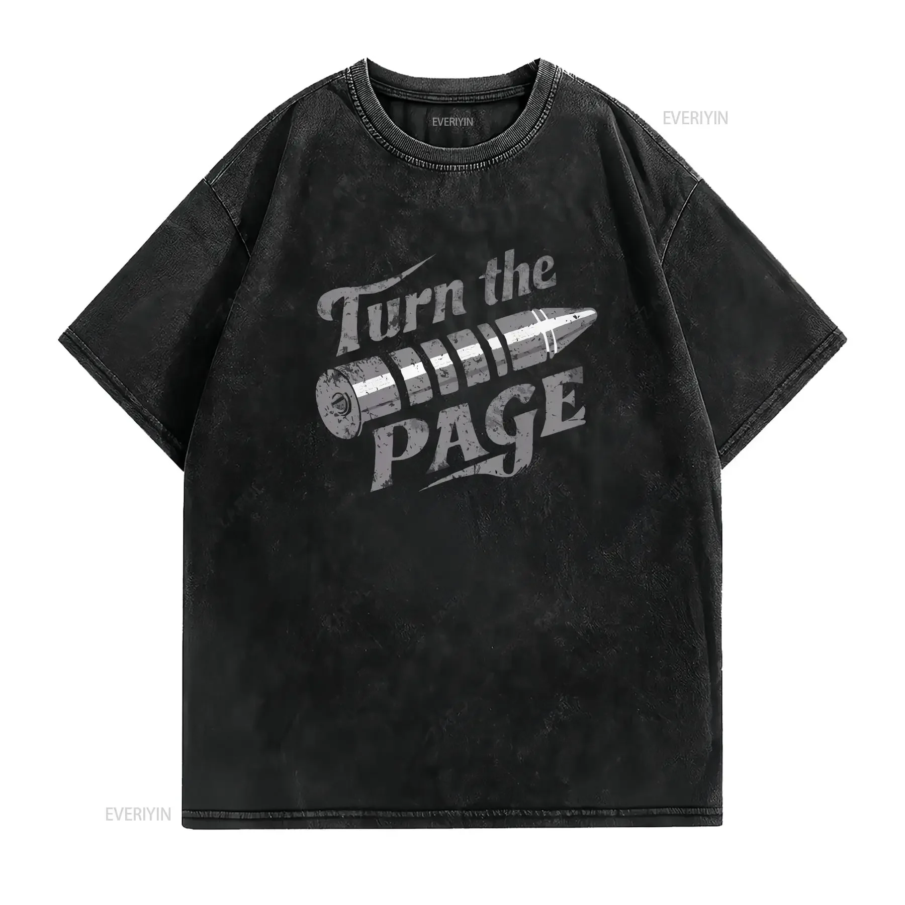 Turn The Page Vintage T Shirt Retro Rock n Roll Classic Bob Seger Silver Bullet Band  vintage Washed Stretched Comfortable